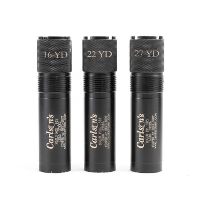 Carlsons Trap Pak 20 Gauge Choke Tube 3-Pack for Huglu, Modified/IM/Full, Stainless Steel, Knurled, Fits Lead & Steel Shot, Made in USA