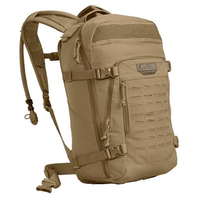 CamelBak Sparta Tactical Hydration Backpack with 100oz/3L Mil Spec Crux Reservoir Bladder - MOLLE, Coyote