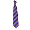 7.5CM New Striped Ties For Men Microfiber College Ties Regular School Daily Costume (A4 purple+black)