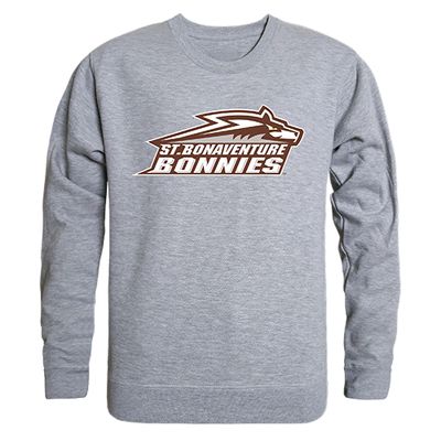 W Republic St Bonaventure Bonnies College Crewneck Pullover Sweatshirt, Adult Unisex, Heather Grey, X-Large - NCAA Officially Licensed Apparel