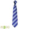 7.5CM New Striped Ties For Men Microfiber College Ties Regular School Daily Costume (A23 blue+light blue) view 2