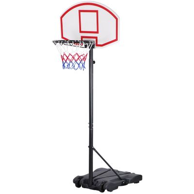 Nouva Indoor Portable Basketball Hoop with Backboard, Height Adjustable Basketball Stand System Goal for Kids Junior Teenagers Basketball Training Outdoor