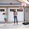 Nouva Indoor Portable Basketball Hoop with Backboard, Height Adjustable Basketball Stand System Goal for Kids Junior Teenagers Basketball Training Outdoor view 2