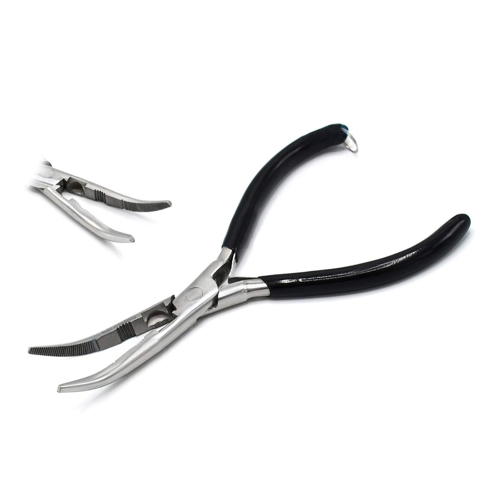 AAProTools Fishing Pliers Sea Saltwater Braid line Cutter Hook Holder Curved Nose 18 cm