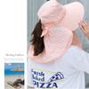 AmerStar Women's UPF+50 Sun Visor Detachable Flap Hat Foldable Wide Brimmed UV Protection Hat view 4
