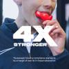 SAFEJAWZ Mouthguard for Braces, Upper & Lower Protection Remoldable Mouth Guard with Case for Boxing, Basketball, Football, MMA, Lacrosse, Hockey and All Contact Sports One Size (Red) view 3