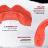 SAFEJAWZ Mouthguard for Braces, Upper & Lower Protection Remoldable Mouth Guard with Case for Boxing, Basketball, Football, MMA, Lacrosse, Hockey and All Contact Sports One Size (Red) view 4