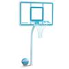 Dunn-Rite Deck Shoot In Ground Pool Basketball Hoop with Stainless Steel Rim and 2 & 3/8" Aluminum Post, Full-Size Shatterproof Backboard Goal, Clear view 1