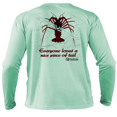 Born of Water Scuba Diving Lobster Shirt: UV UPF+ 50 Long Sleeve: Dive | Spearfish - Seagreen - XL