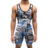 TRI-TITANS Merica Reversible UWW Wrestling Singlet (Adult M: 145lbs-165lbs) view 1