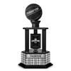 TrophySmack Black Basketball Trophy - Customizable Fantasy Basketball Trophy with Free Engraving, 26 Inch Tall (Black) view 1