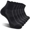 CS CELERSPORT 6 Pack Men's Ankle Socks with Cushion, Sport Athletic Running Socks, Black, X-Large view 1