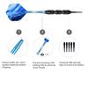 sanfeng Professional Soft Tip Darts Set 20 Grams W/O-Rings- 30 Darts Plastic Tip + Blue Aluminum Shafts + 6 Standard Flights + Portable Case for Electronic Dart Board view 4