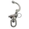 keehui Pair 5inches Swivel Eye Snap Shackles Quick Release Bail Rigging Sailing Boat Marine 316 Stainless Steel for Sailboat Spinnaker Halyard view 3