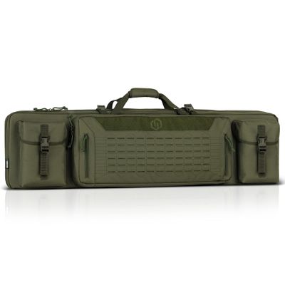 Savior Equipment Urban Warfare Tactical Double Long Gun Bag Case Backpack w/Pistol Handgun Case,51 Inch Olive Drab Green