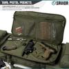 Savior Equipment Urban Warfare Tactical Double Long Gun Bag Case Backpack w/Pistol Handgun Case,51 Inch Olive Drab Green view 2