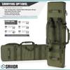 Savior Equipment Urban Warfare Tactical Double Long Gun Bag Case Backpack w/Pistol Handgun Case,51 Inch Olive Drab Green view 4