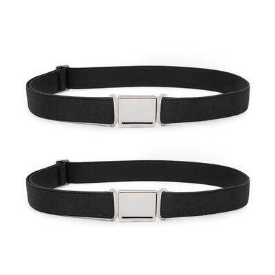 XZQTIVE 2 Pack Kids Adjustable Magnetic Belt Boys Girls Elastic Belt with Easy Magnetic Buckle