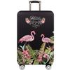 TRAVELKIN Travel Elastic Spandex Suitcase Protector Case, 18/24/28/32 Inch Suitcase Protective Cover, Thickened and Washable Luggage Cover (L(25"-28" luggage), Flower Flamingo) view 1