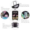 TRAVELKIN Travel Elastic Spandex Suitcase Protector Case, 18/24/28/32 Inch Suitcase Protective Cover, Thickened and Washable Luggage Cover (L(25"-28" luggage), Flower Flamingo) view 4
