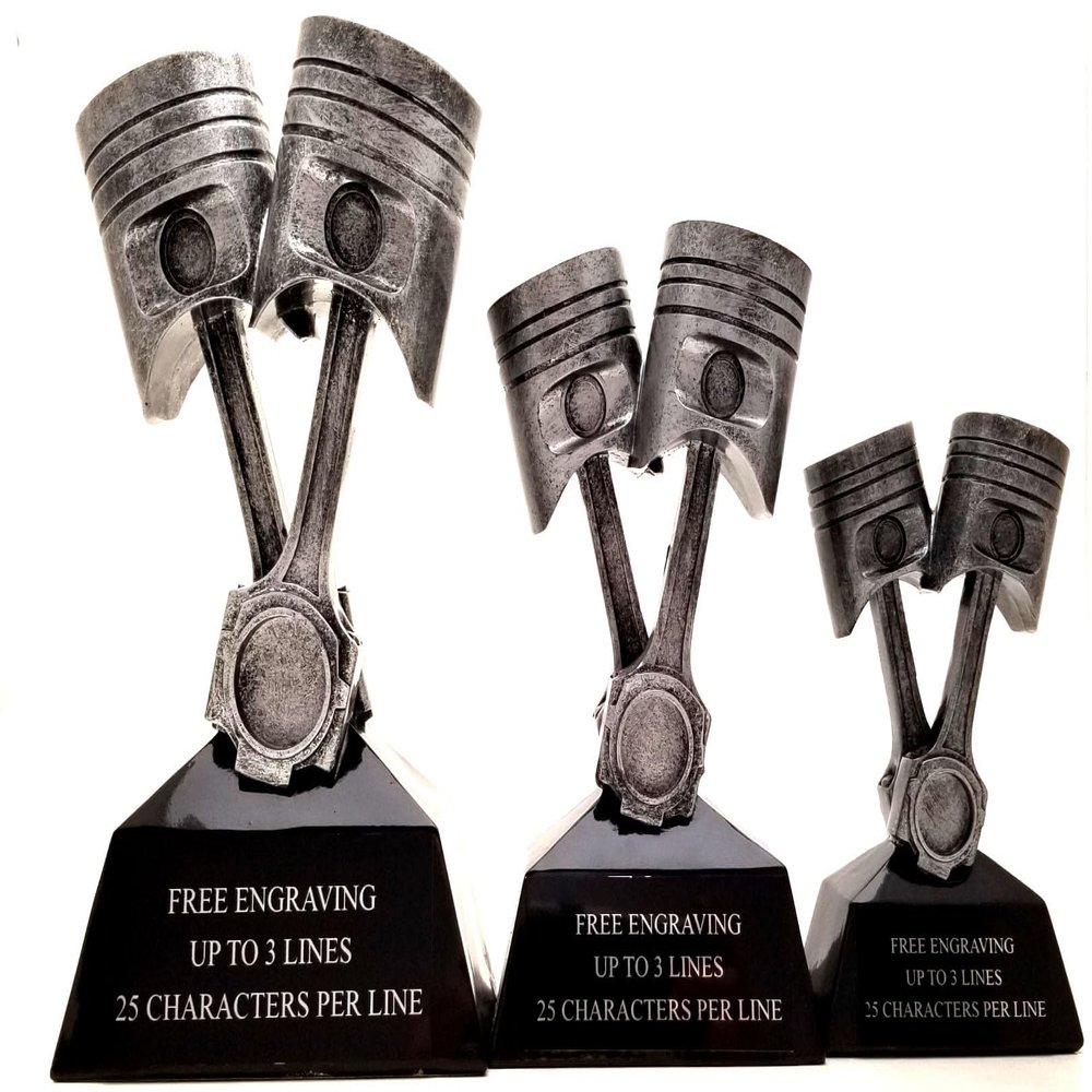 Piston Trophy Resin '3 Set'! Free Engraving!