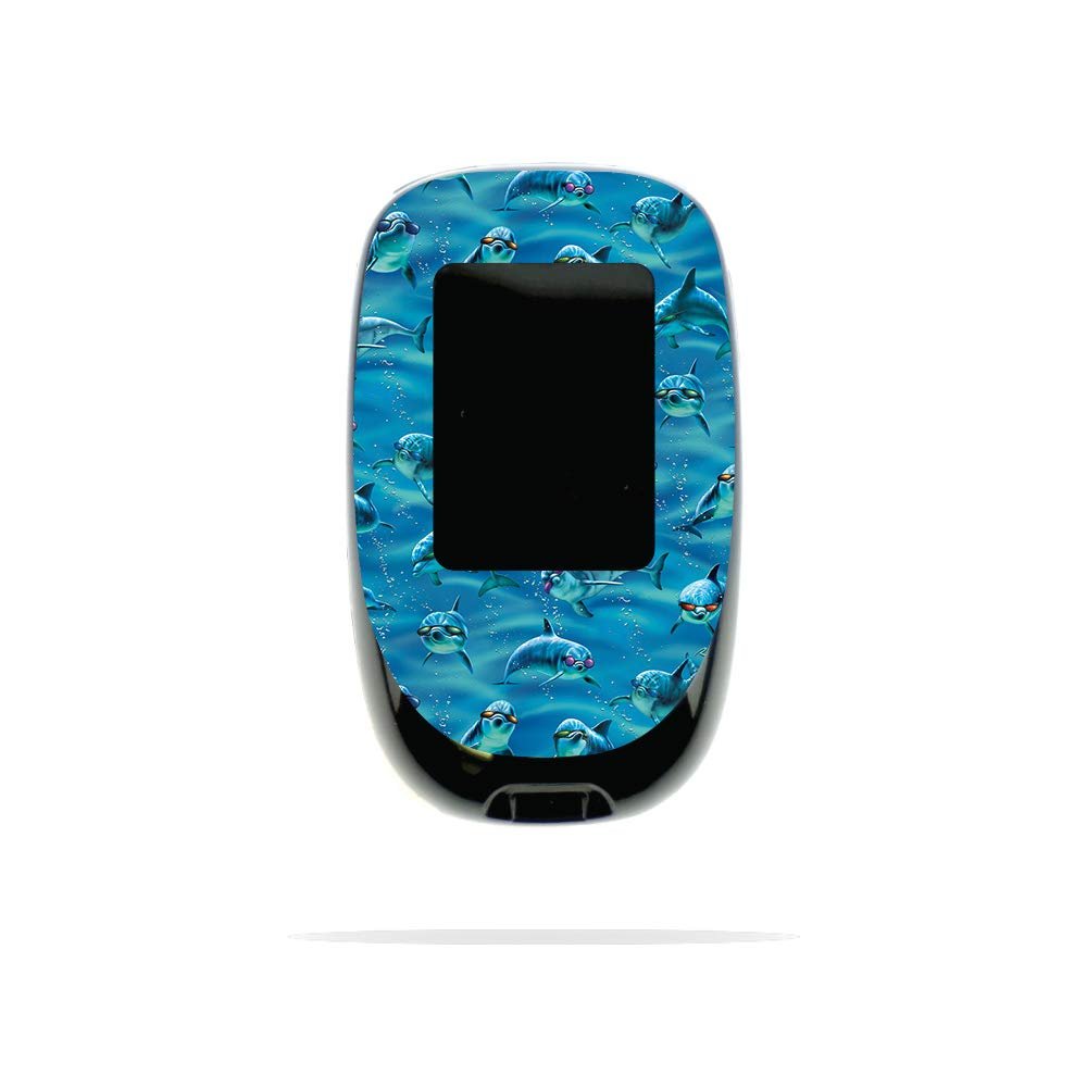 MightySkins Skin Compatible with Accu-Chek Nano - Dolphin Gang | Protective, Durable, and Unique Vinyl Decal wrap Cover | Easy to Apply, Remove, and Change Styles | Made in The USA