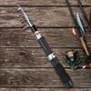Alomejor Fishing Rod Portable Small Short Sea Pole Mini Sea Fishing Tools Telescopic Fishing Rod for Travel Seawater Freshwater Bass Trout Fishing(2.1m) view 4