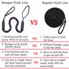 Botepon Boat Bungee Dock Lines, Mooring Lines, Boating Gifts for Men, Boat Accessories, Pontoon Accessories, Perfect for Bass Boat, Jet Ski (6 feet) view 3