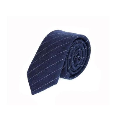 6CM Slim Plaid Ties For Men Linen Wool Neck Ties Striped Checks Many Types Available (A19)