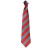 7.5CM Unisex Narrow Ties Microfiber Striped Pattern Necktie School Costume (A23 grey+red) view 1