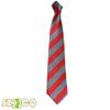 7.5CM Unisex Narrow Ties Microfiber Striped Pattern Necktie School Costume (A23 grey+red) view 2