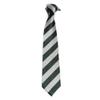 7.5CM Unisex Narrow Ties Microfiber Striped Pattern Necktie School Costume (A7 silver+dark green) view 1