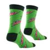 Crazy Socks  Hot Dog Crew Socks  Fun American Fast Food Graphic Socks  Unisex Large Blue Novelty Crew Socks  Quirky Gift for BBQ & Summer Cookout Fans view 3