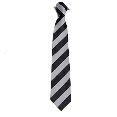 7.5CM Unisex Narrow Ties Microfiber Striped Pattern Necktie School Costume (A13 silver+black)