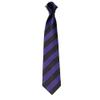 7.5CM Unisex Narrow Ties Microfiber Striped Pattern Necktie School Costume (A29 dark purple+black) view 1