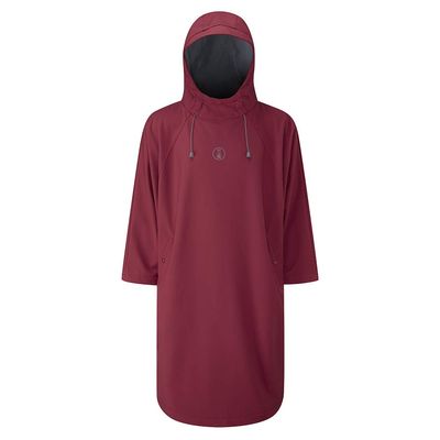Fourth Element Storm All Weather Poncho Burgundy 2X-Small
