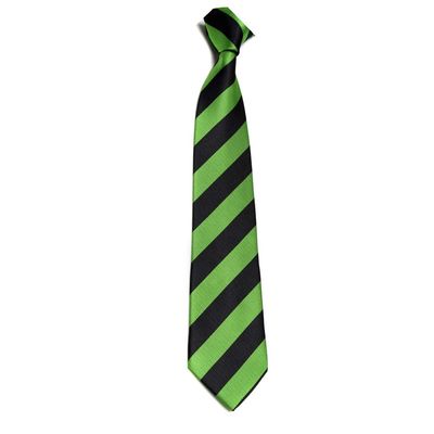 7.5CM Unisex Narrow Ties Microfiber Striped Pattern Necktie School Costume (A14 green+black)