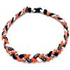 Package of 12 Baseball Titanium Necklaces for Boys Tornado Braided Rope Necklace (Orange/Black/White, 20") view 1