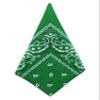 Bestgift Men's Paisley Print Head Wrap Scarf Wristband Bandana One Size Grass Green view 1