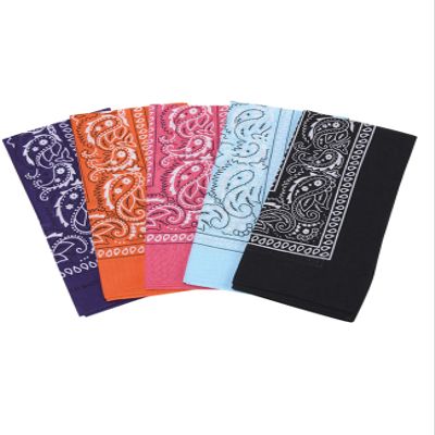 Bestgift Men's Paisley Print Head Wrap Scarf Wristband Bandana One Size 5-PCS Multicoloured 6