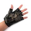 Men Vintage Real Leather Steampunk Fingerless Gloves Cosplay Custume Biker Motorcycel Gloves (XL) view 3