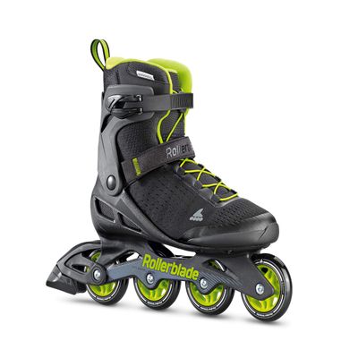 Rollerblade Zetrablade Elite Men's Adult Fitness Inline Skate, Black and Lime, Performance Inline Skates