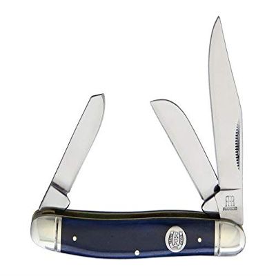 Rough Ryder Stockman Blue Smooth Bone RR1954