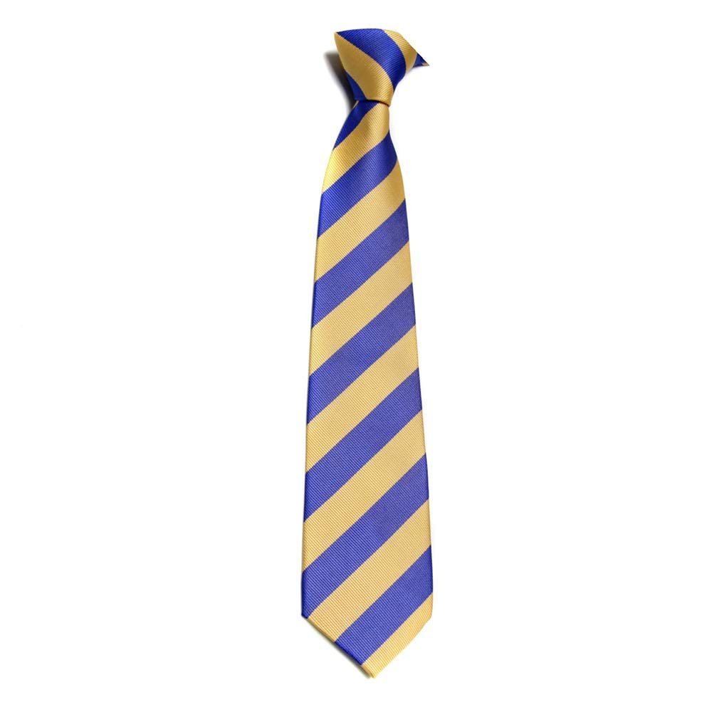 7.5CM New Striped Ties For Men Microfiber College Ties Regular School Daily Costume (A21 yellow+blue)