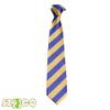 7.5CM New Striped Ties For Men Microfiber College Ties Regular School Daily Costume (A21 yellow+blue) view 2