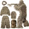 MOPHOTO 5 in 1 Ghillie Suit 3D Camouflage Hunting Suits - Jacket, Pants, Hood, Carry Bag for Adults & Youth, M/L/XL/XXL view 1