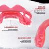 SAFEJAWZ Mouthguard for Braces, Upper & Lower Protection Remoldable Mouth Guard with Case for Boxing, Basketball, Football, MMA, Lacrosse, Hockey and All Contact Sports One Size (Ice Pink) view 4