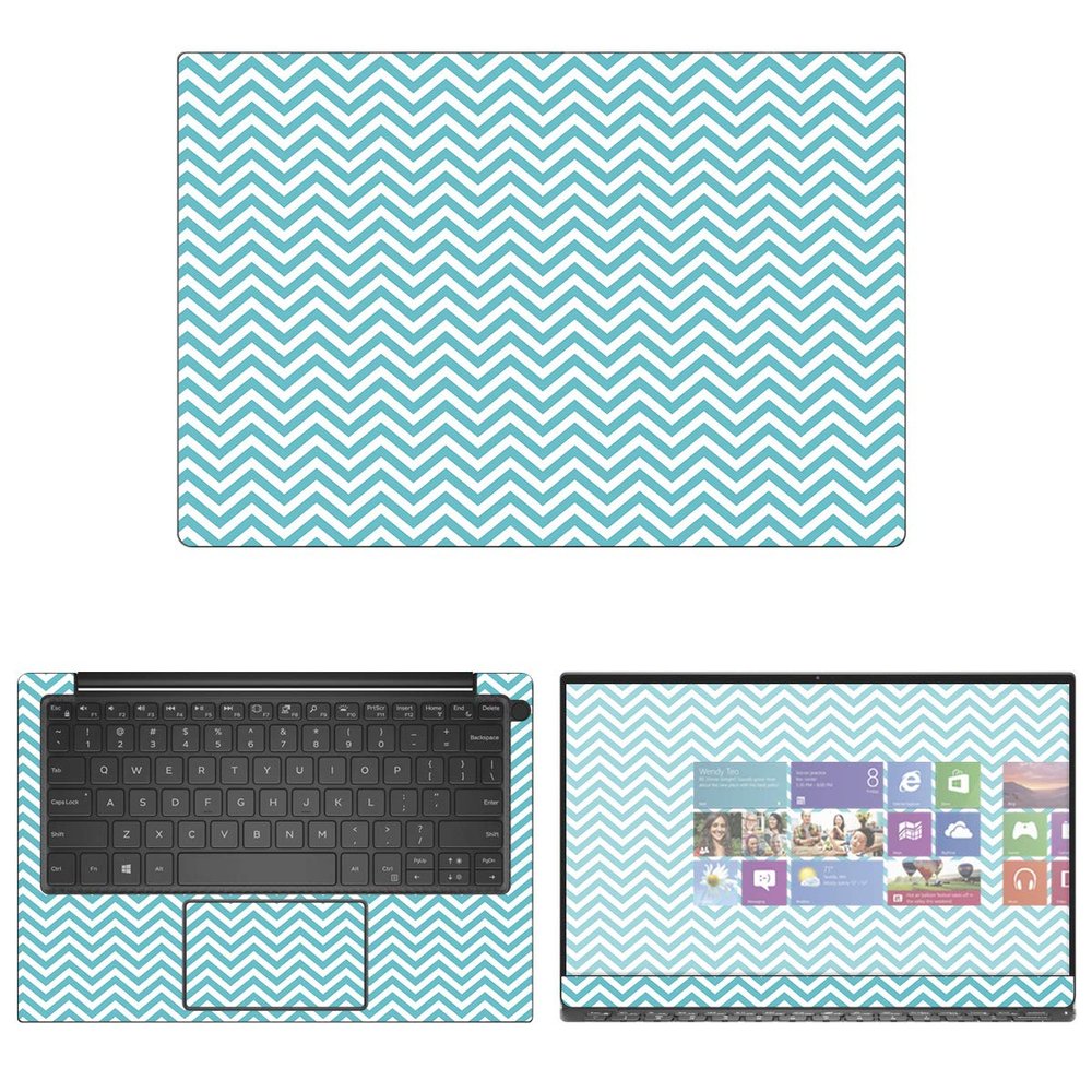 Decalrus - Protective Decal Chevron Skin Sticker for Dell XPS 9380 (13.3" Screen) case Cover wrap DExps13_9380-48