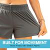 Kanu Surf Women's Stretch UPF 50+ Active Swim and Workout Boardshort, Lori Solid Charcoal, X-Small view 4