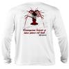Born of Water Scuba Diving Lobster Shirt: UV UPF+ 50 Long Sleeve: Dive | Spearfish - White - L view 1